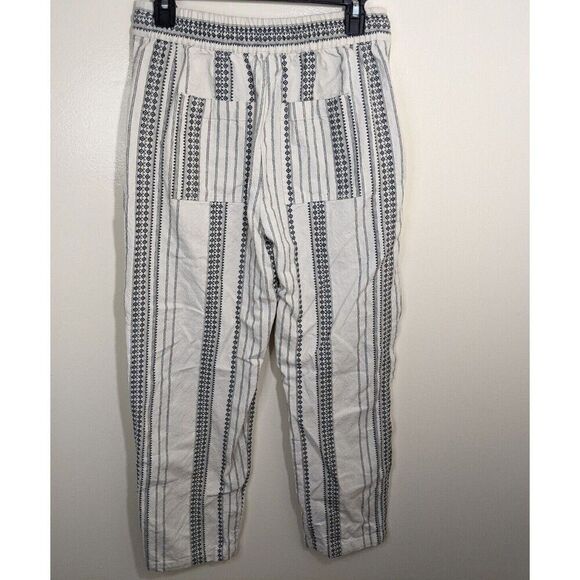 Anthropologie Essential Beach Elastic Waist Pull On Ankle Tapered Pants Small - Picture 2 of 11